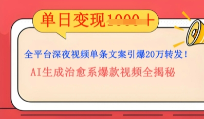 全平台深夜文案新风口：DeepSeek生成百万播放量金句，治愈系内容涨粉速度快4倍-创业资源:轻创终点站-刀客联盟